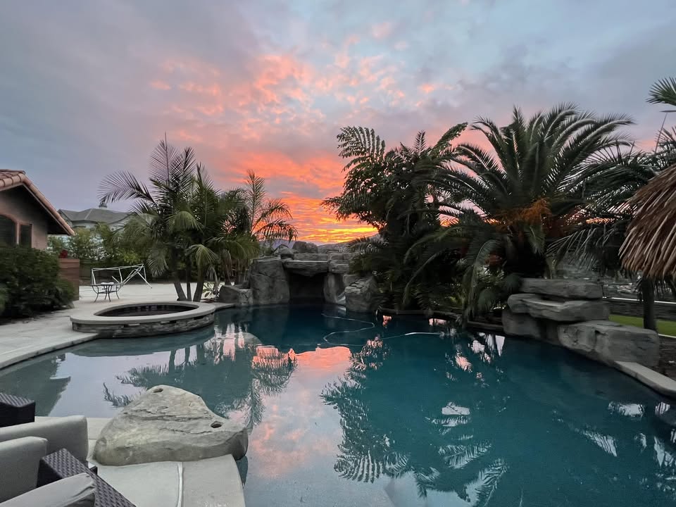 Pool plaster surface before restoration in San Diego