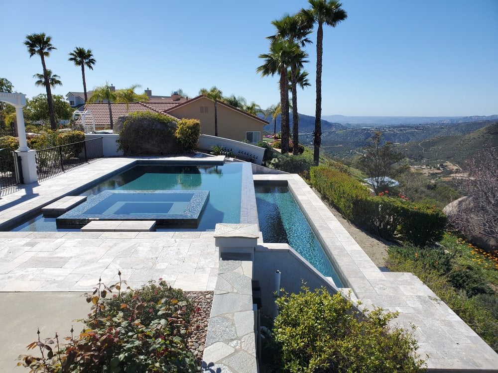 Aerial view of pools across San Diego County